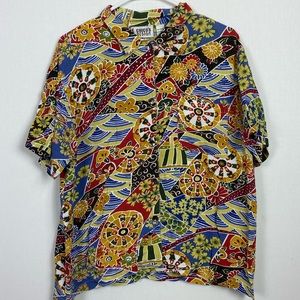 Vintage Chico’s Abstract Pattern Button Up Shirt